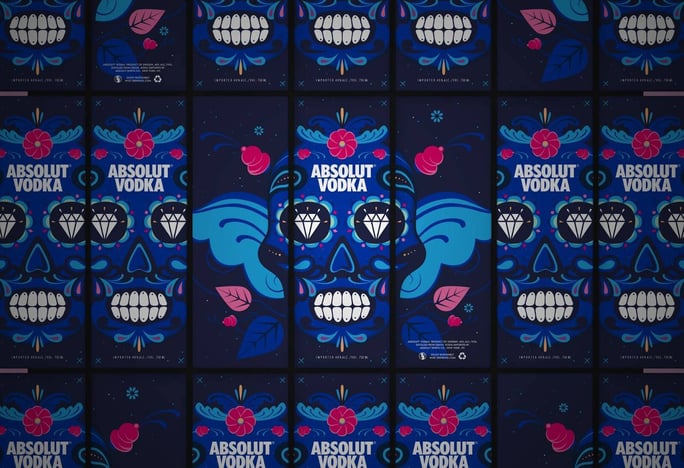 Limited edition Absolut Vodka packaging