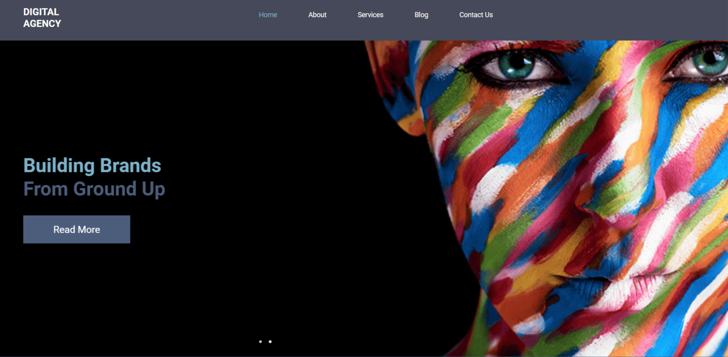Digital Agency Sample Website Design 2