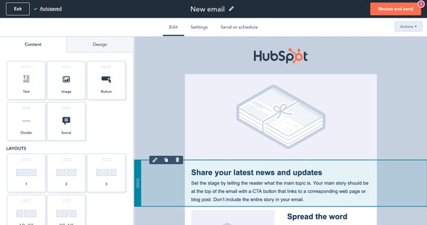 Free Email Marketing Tools in HubSpot CRM