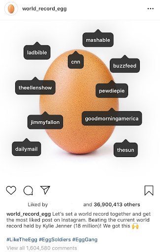 Instagram post egg