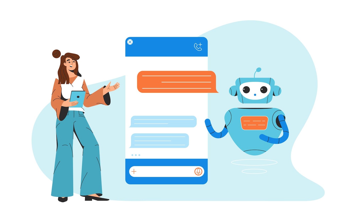 flat-woman-chatting-with-chatbot-communicating-ai-robot-assistant_88138-959